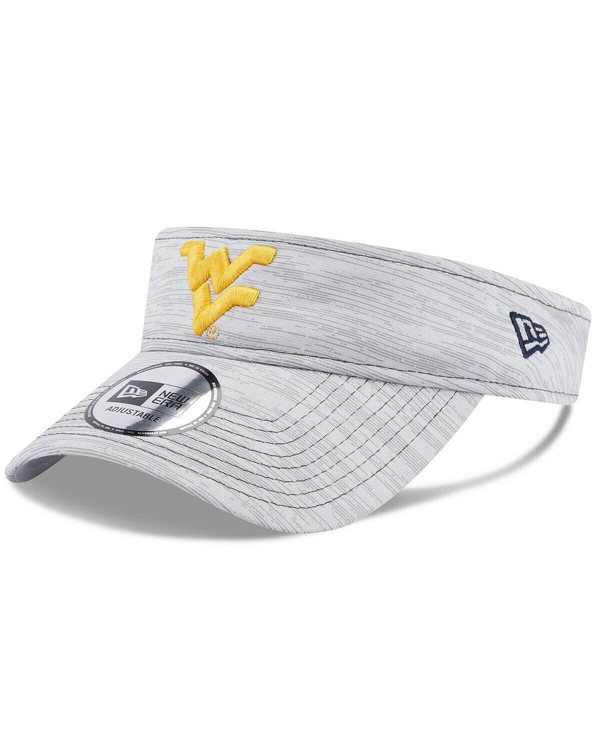 

Мужской серый регулируемый козырек с логотипом West Virginia Mountaineers New Era