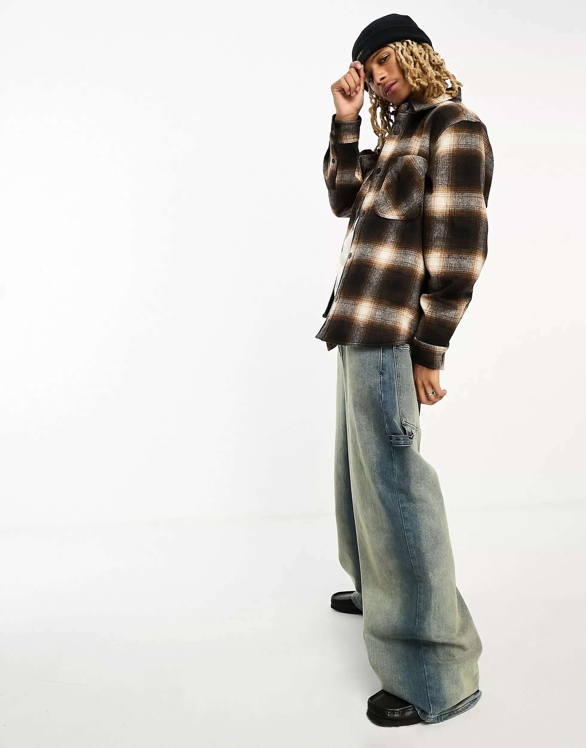 

Коричневая стеганая рубашка Carhartt WIP moreau