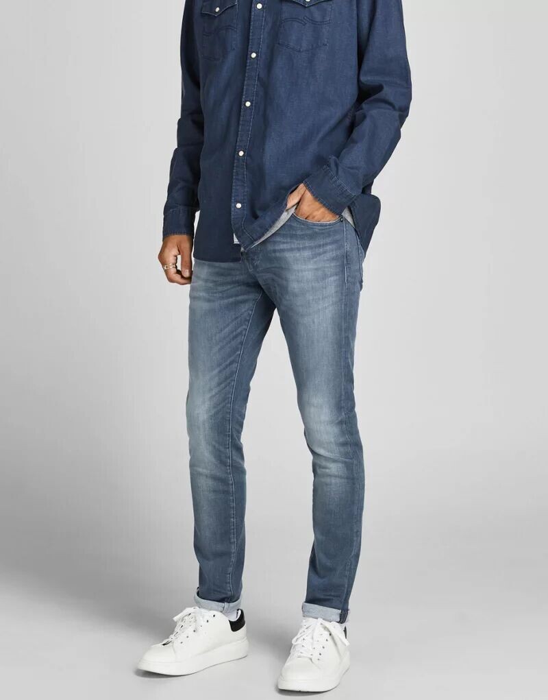 

Jack & Jones Glenn — джинсы прямого кроя из выцветшего денима