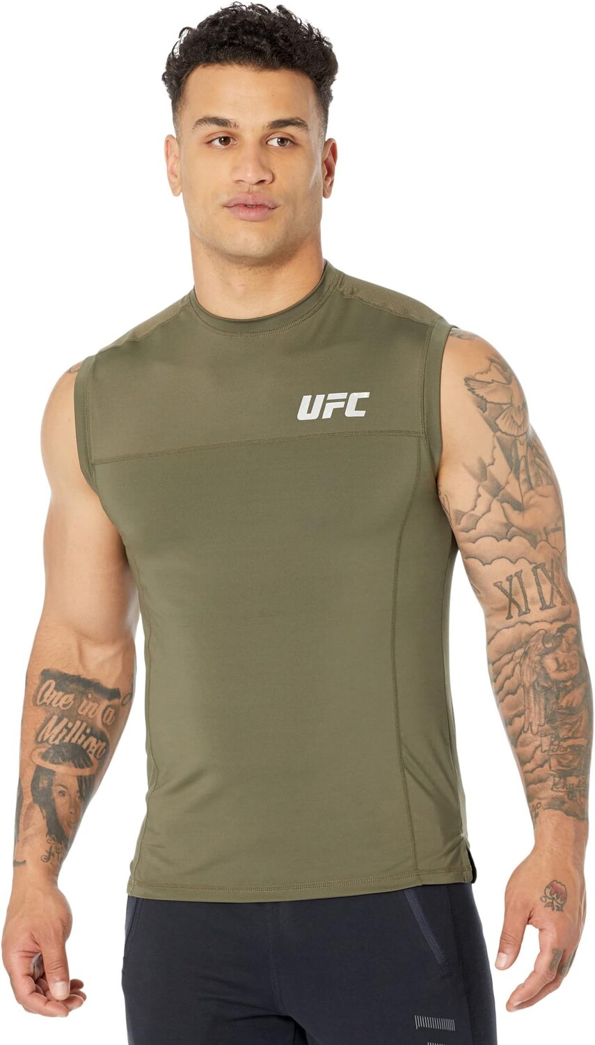 

Футболка без рукавов с круглым вырезом UFC, цвет Olive