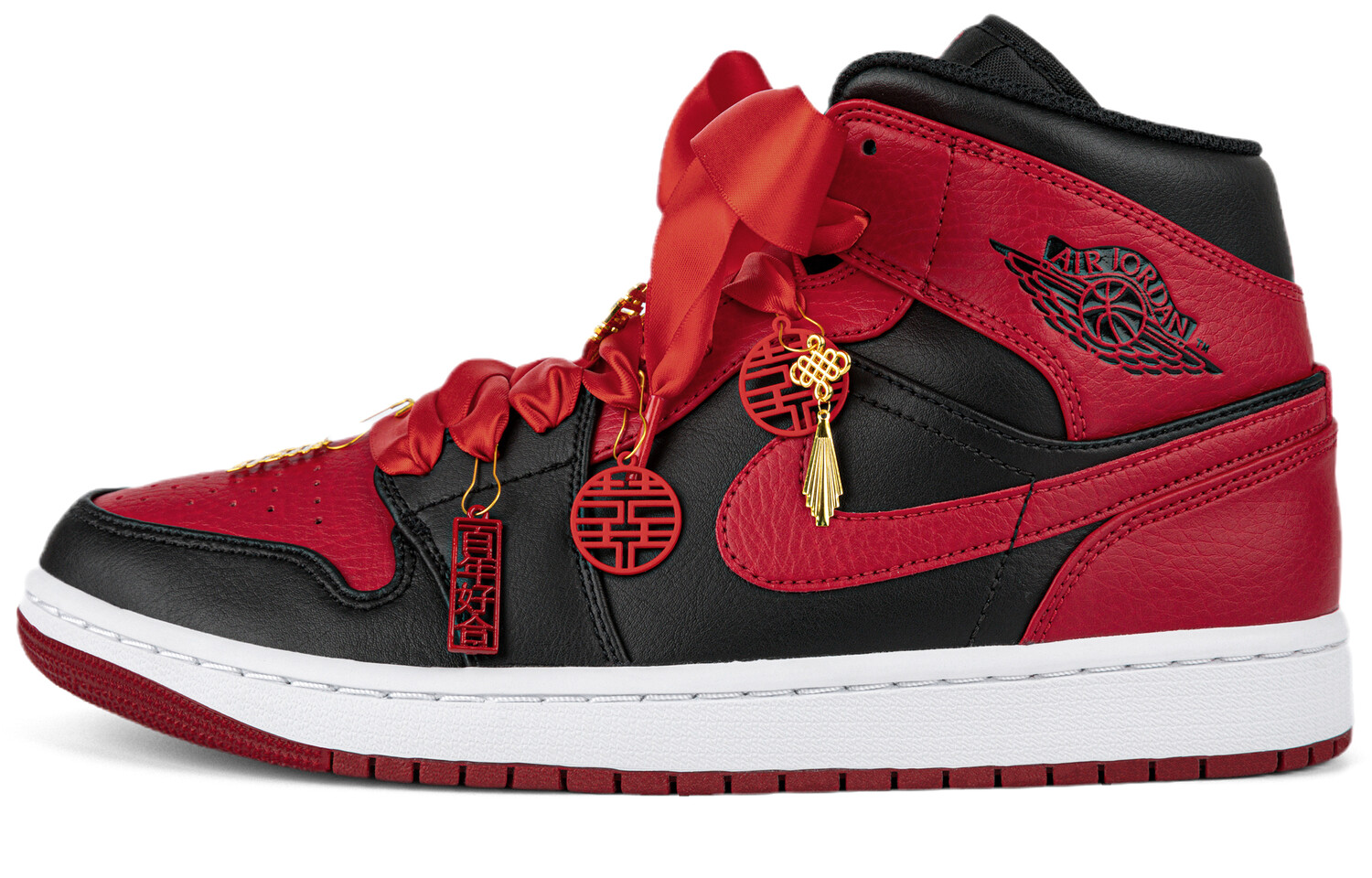 

Кроссовки Vintage Jordan Air Jordan 1, черный/красный
