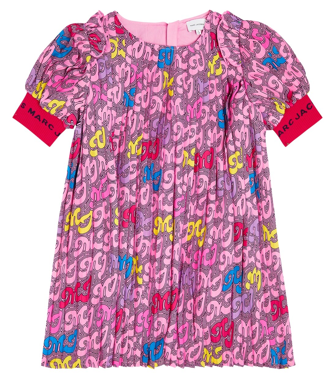 

Атласное платье с принтом Marc Jacobs Kids, мультиколор