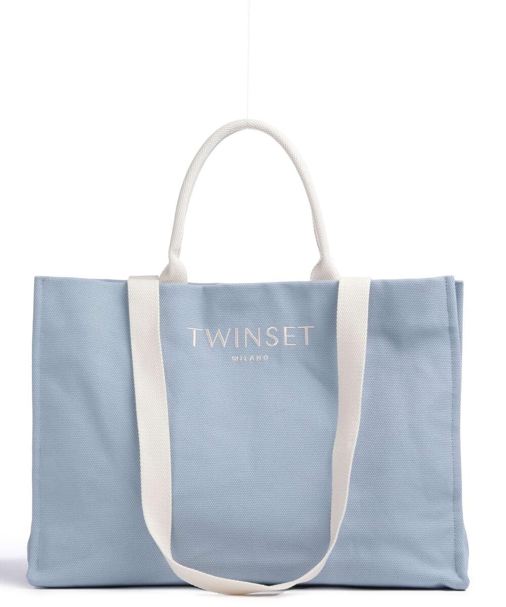 

Шоппер хлопок Twinset, синий