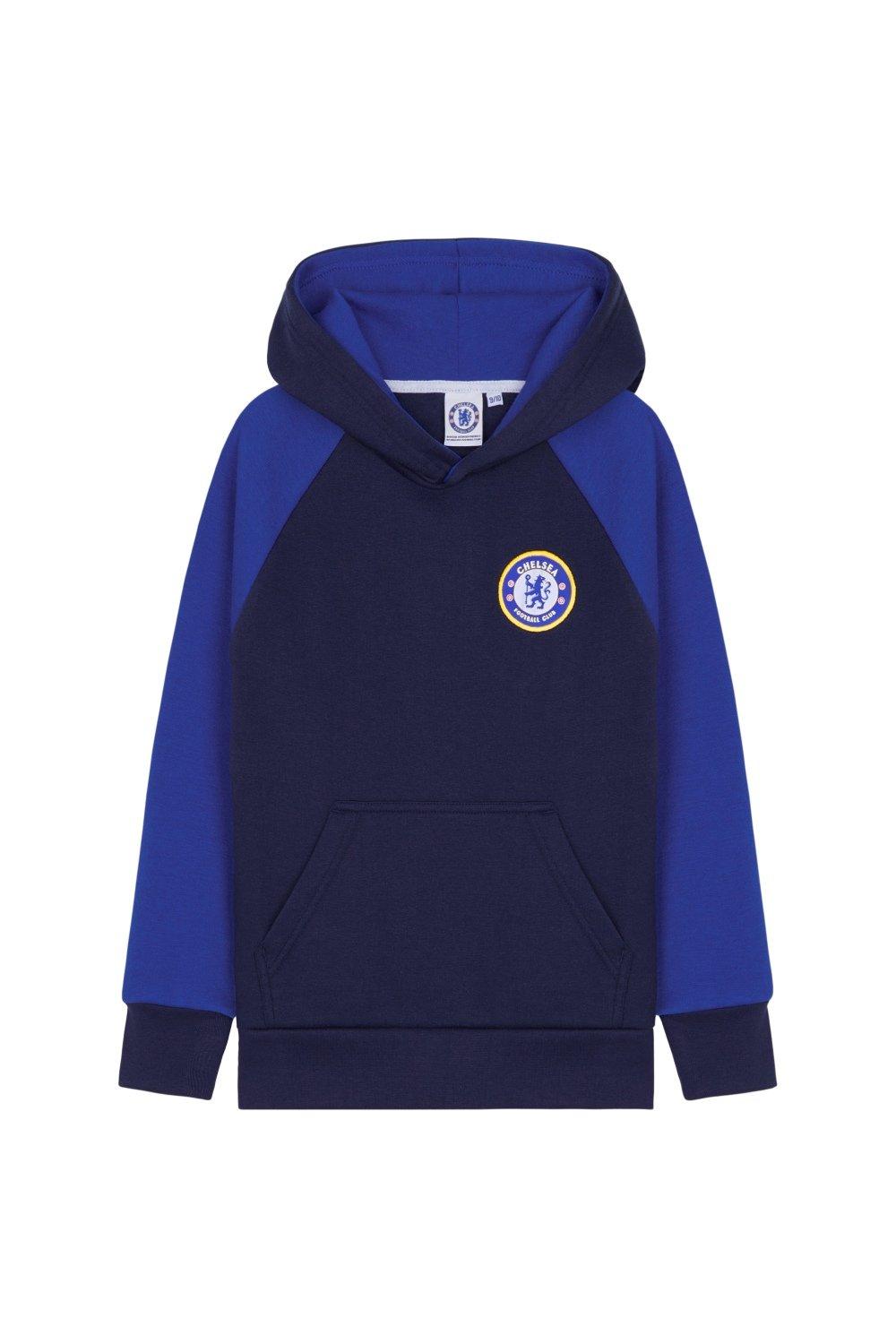 цена Толстовка с капюшоном для футбольного фаната Chelsea FC, синий