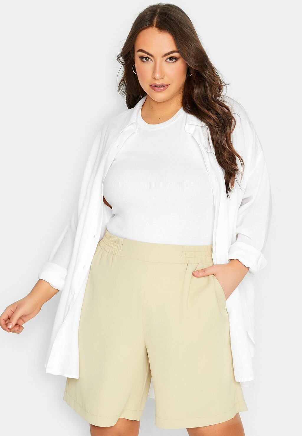

Шорты Yours Clothing, бежевый