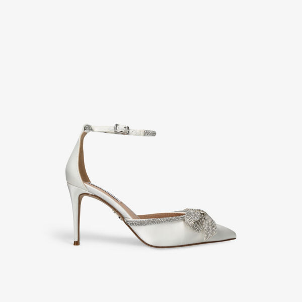 

Туфли на каблуке из атласа lumiere 985, украшенные кристаллами Steve Madden, белый