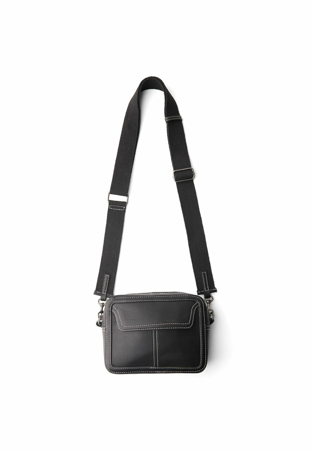 

Сумка через плечо CONTRAST SEAMS Bershka, цвет black