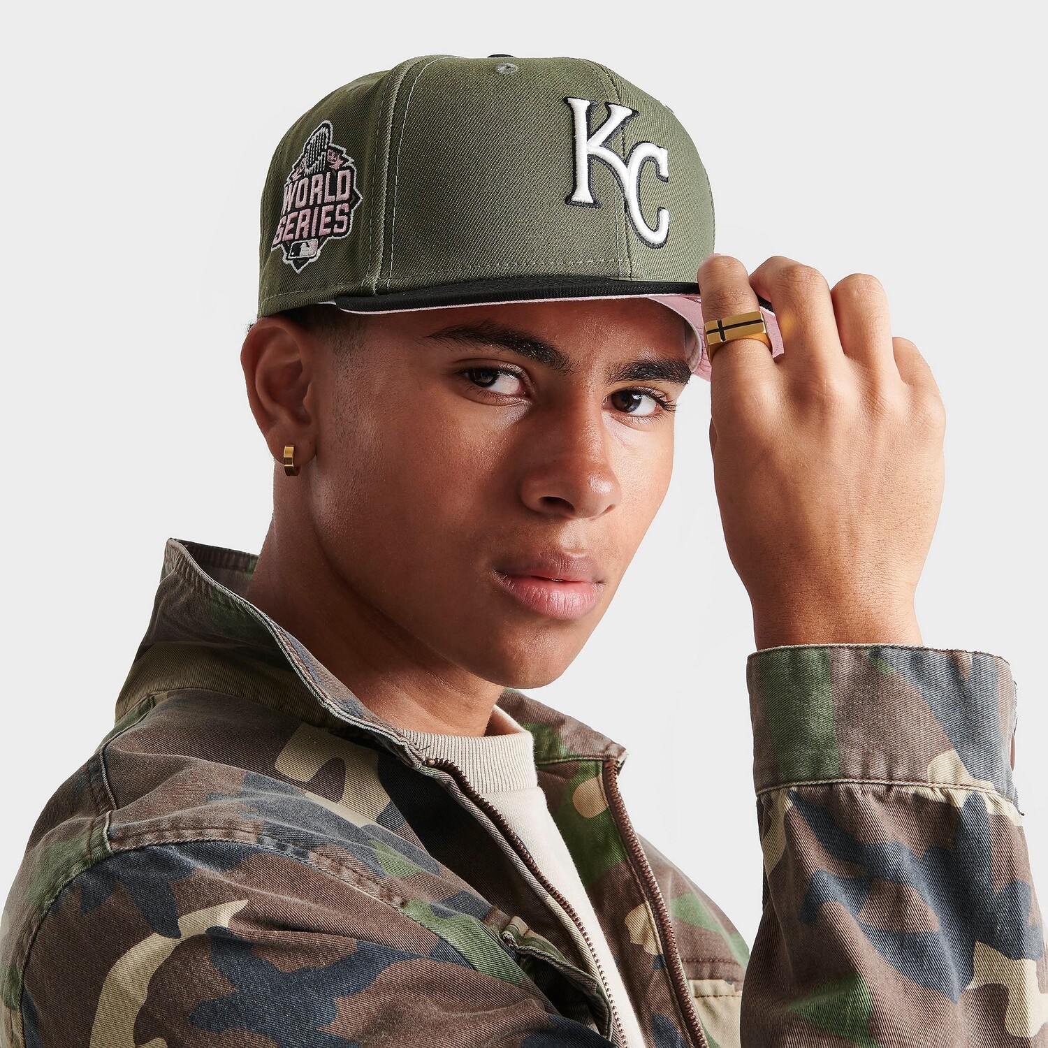 

Оливковая кепка New Era Kansas City Royals MLB 9FIFTY Snapback, зеленый