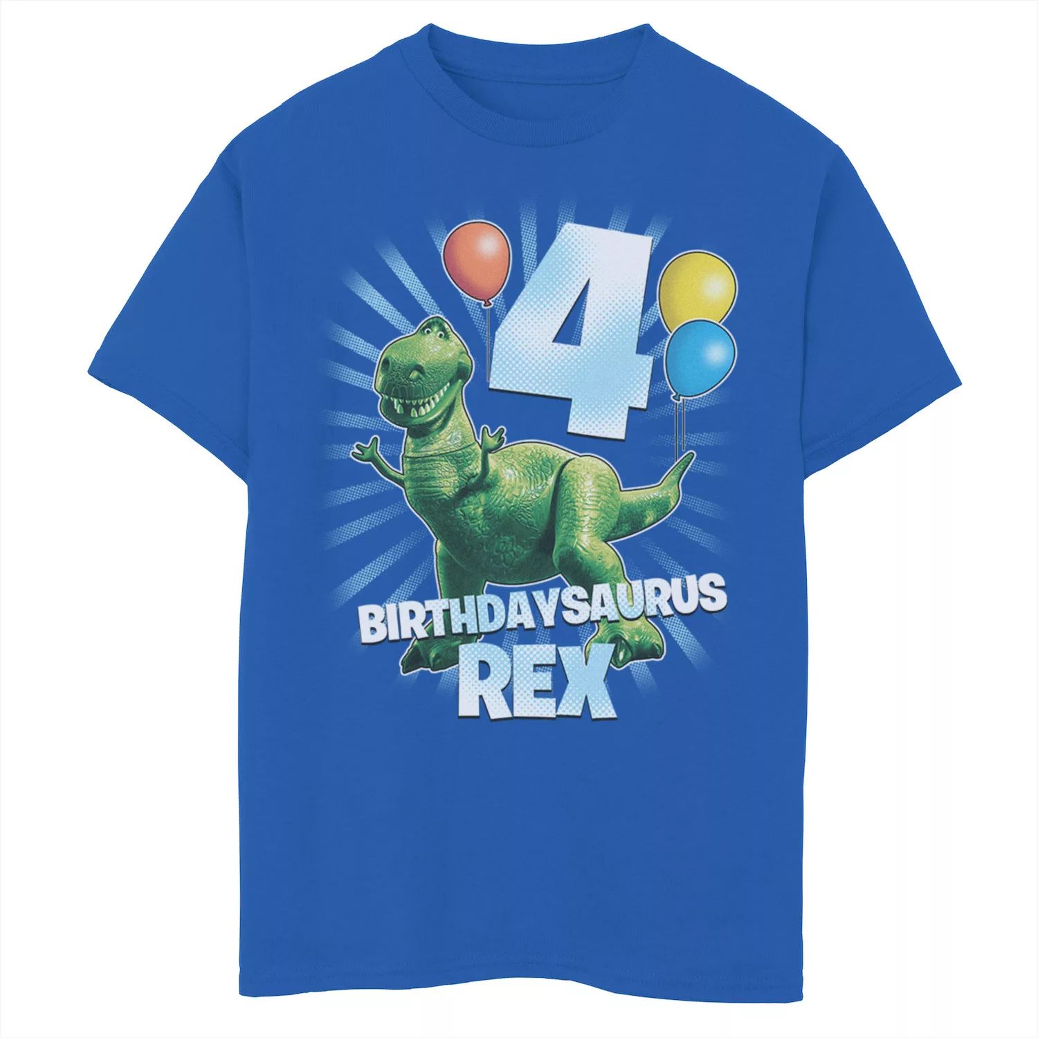 Футболка с рисунком «История игрушек» Disney/Pixar для мальчиков 8–20 лет рождения «Saurus Rex» на 4-й день рождения Disney / Pixar футболка forky с рисунком на 3 й день рождения для мальчиков 8–20 лет disney pixar история игрушек 4 disney pixar