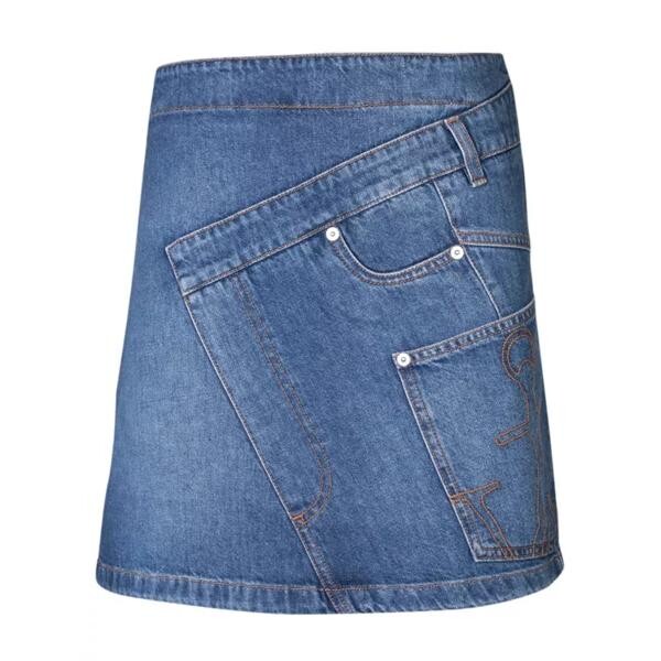 

Юбка cotton denim skirt J.W. Anderson, синий