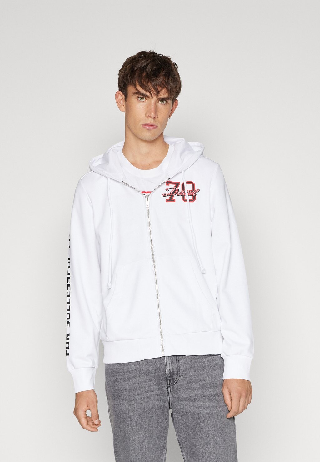 

Толстовка на молнии Diesel GINN HOOD ZIP, белый