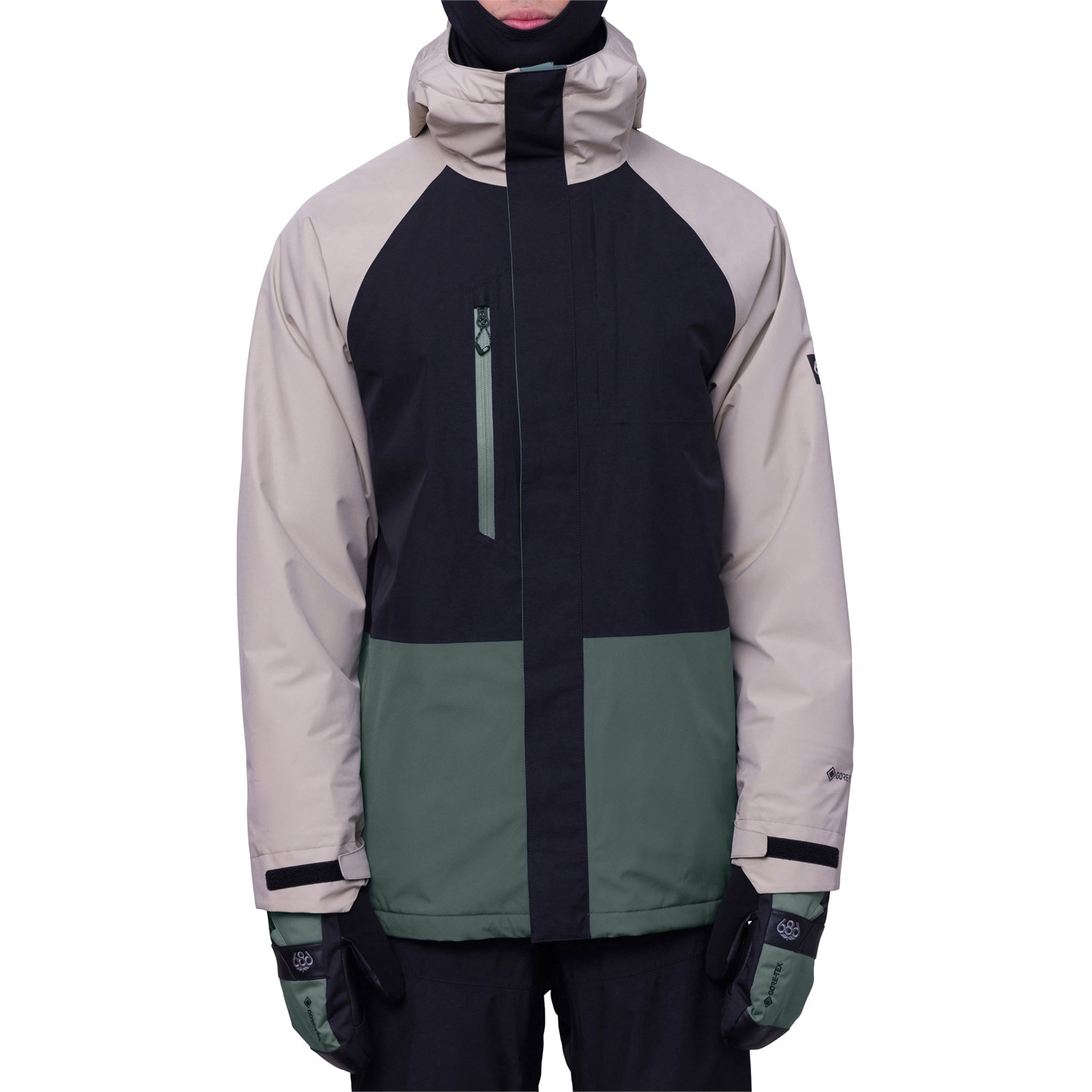 Куртка 686 GORE-TEX Core Insulated, цвет Putty Black Cypress Green