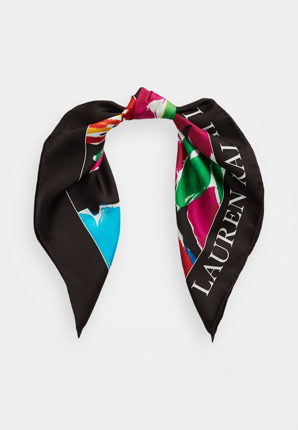 

Шарф Evelin Florl Scarf Square Lauren Ralph Lauren, черный