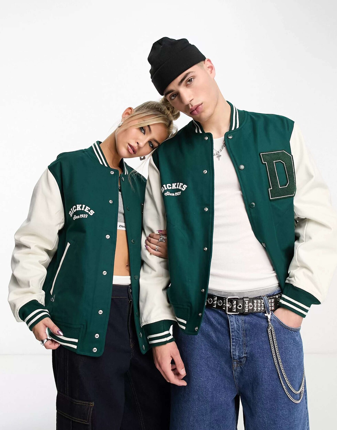 

Зеленая университетская куртка Dickies Oak Grove с контрастными рукавами эксклюзивно для asos, Зеленый