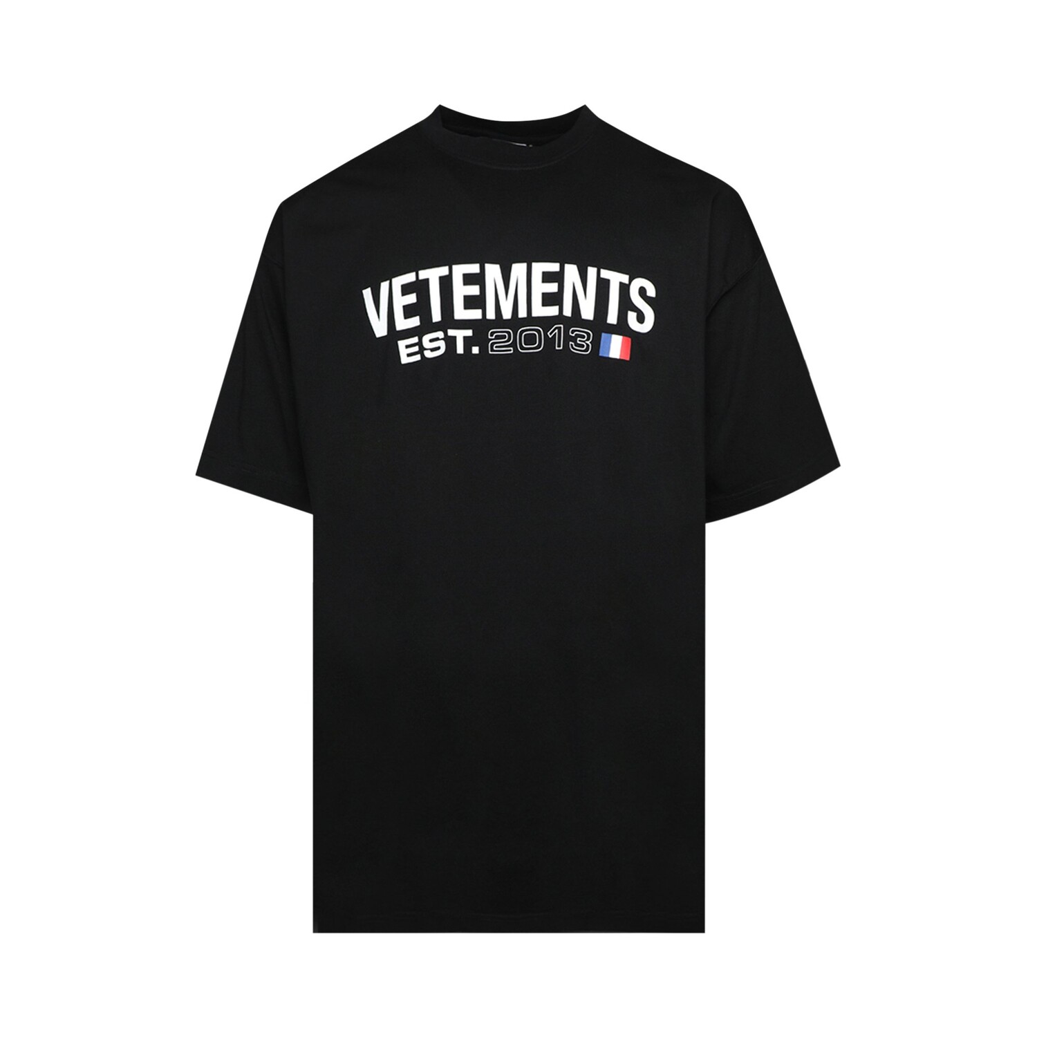 

Футболка с логотипом Vetements, черная, Черный