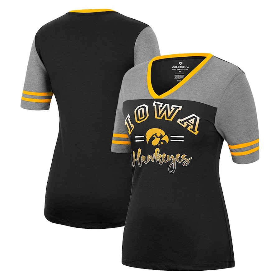 

Футболка с коротким рукавом Colosseum Iowa Hawkeyes, черный
