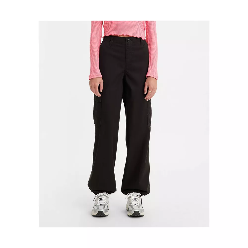 

Женские джинсы Levi's средней посадки '94 Baggy Cargo Wide Leg, цвет Black Cargo