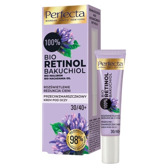 

Крем для глаз против морщин 30+/40+, 15мл Perfecta Bio Retinol