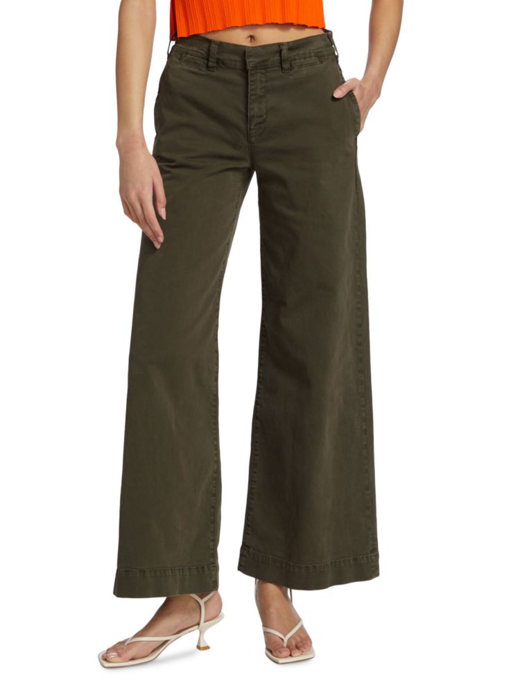 цена Широкие брюки со средней посадкой Tomboy Frame, зеленый
