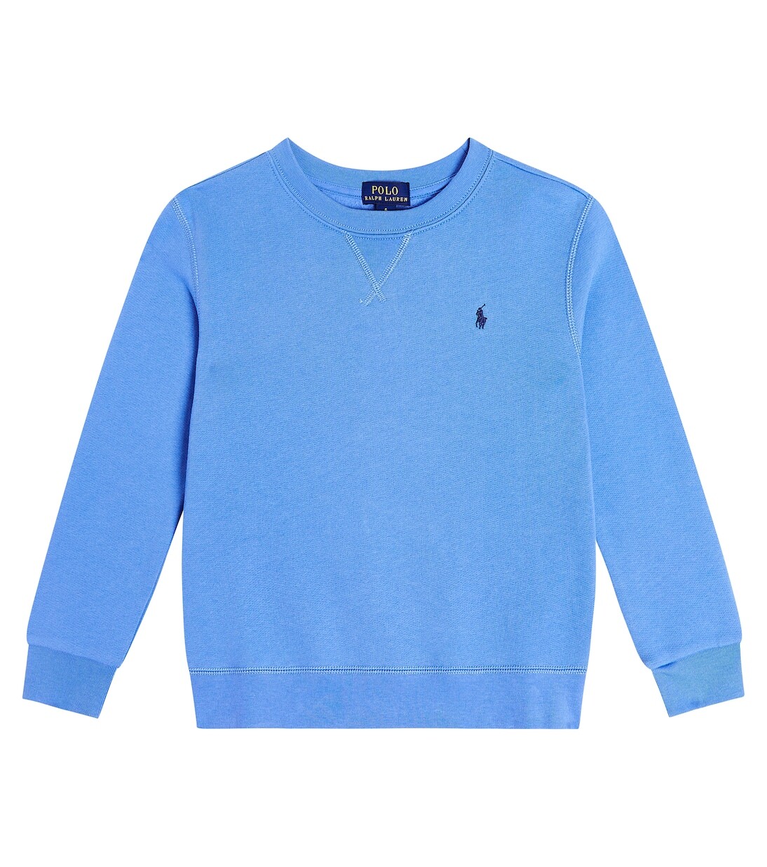 Толстовка из хлопкового флиса Polo Ralph Lauren Kids, синий