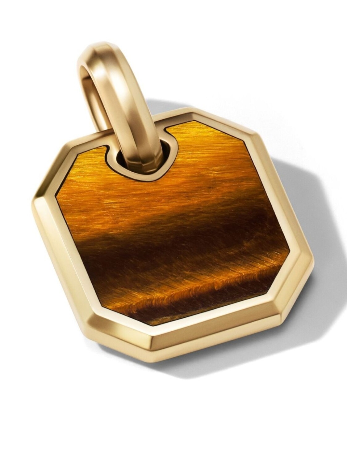 

Подвеска Roman из желтого золота с тигровым глазом David Yurman, коричневый