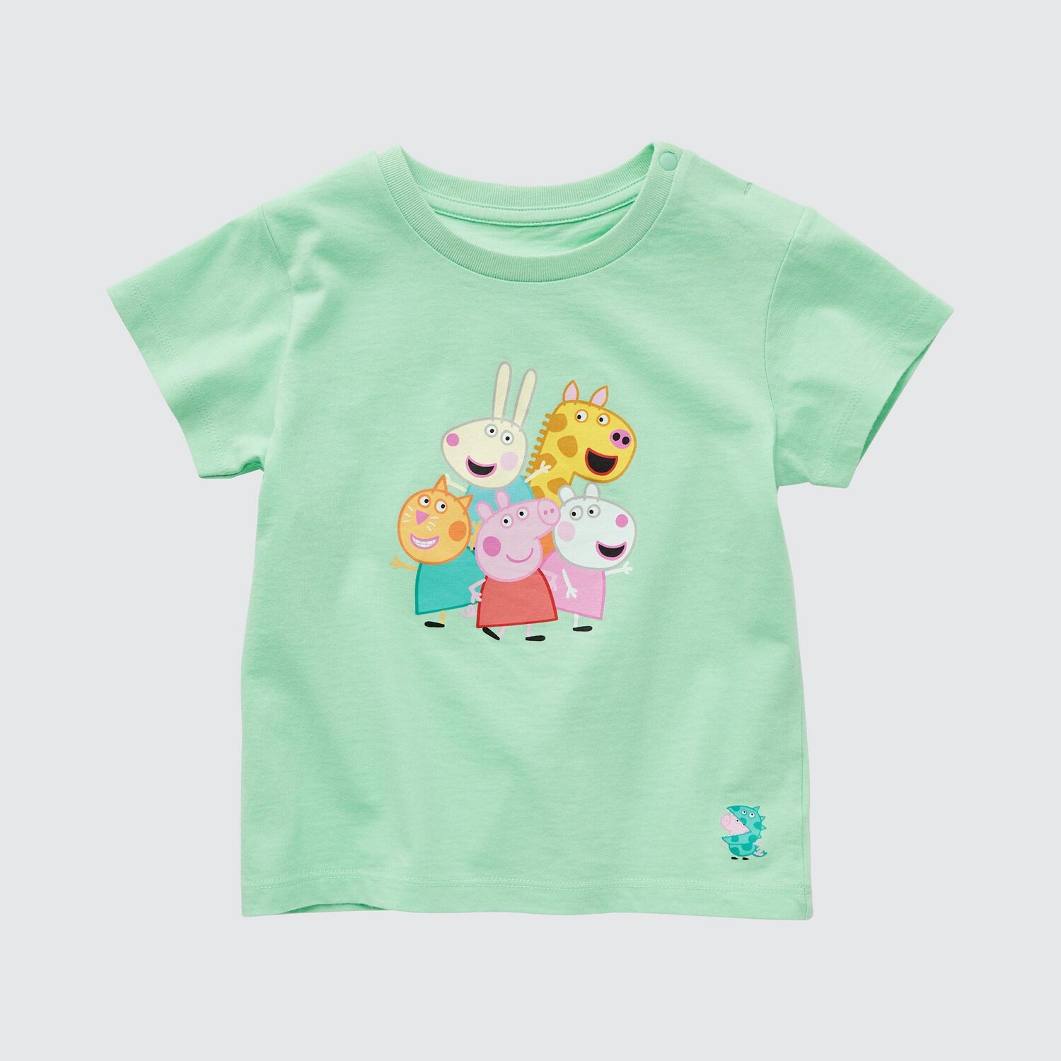 

Футболка UNIQLO Peppa Pig с коротким рукавом и рисунком, зеленый