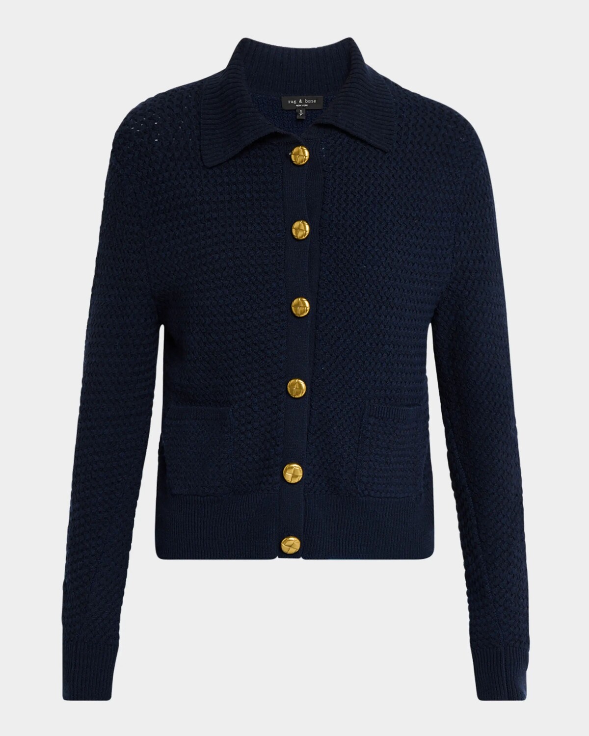 

Кардиган с воротником Jax Rag & Bone, цвет Salute