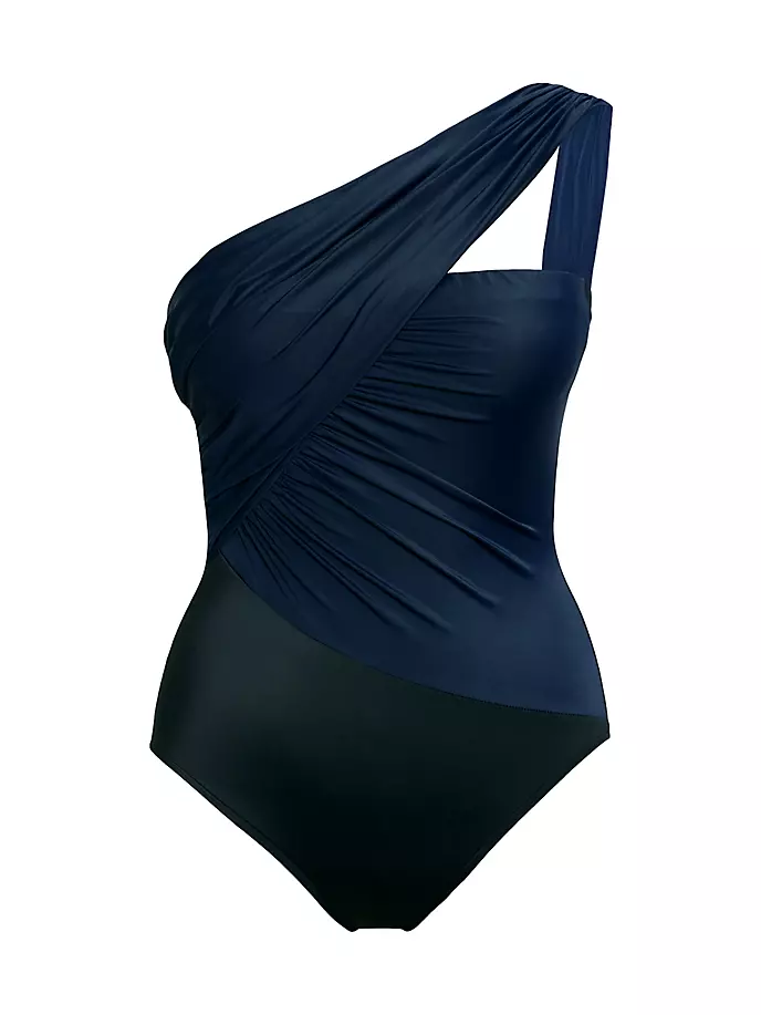Цельный купальник Goddess Magicsuit Swim, Plus Size, темно-синий re paчехол накладка artcolor для nokia 1 plus с принтом темно синий мрамор