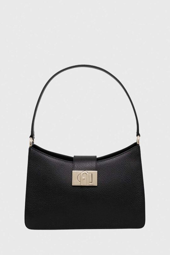 

Кожаная сумочка Furla, черный