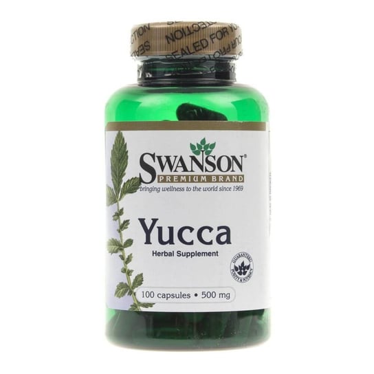 Swanson, Юкка 500 мг, 100 капсул swanson зеленый чай 500 мг 100 капсул
