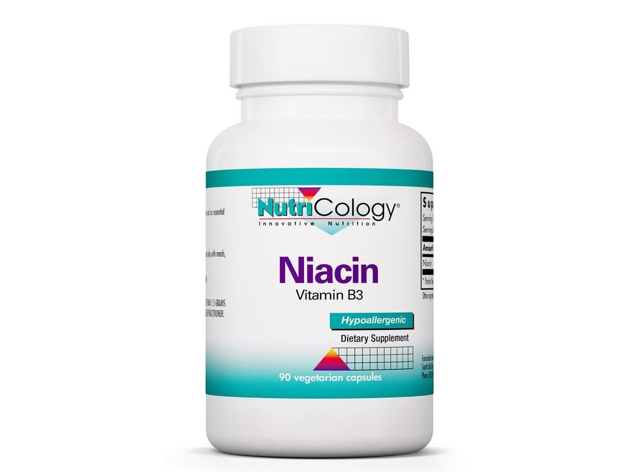 

Nutricology, Ниацин, 90 вегетарианских капсул