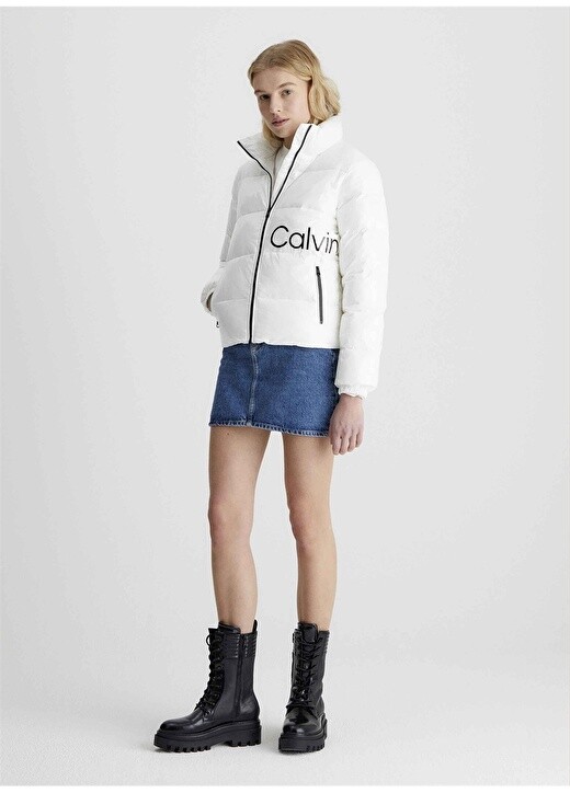 

Белое женское пальто Calvin Klein Jeans, Белый