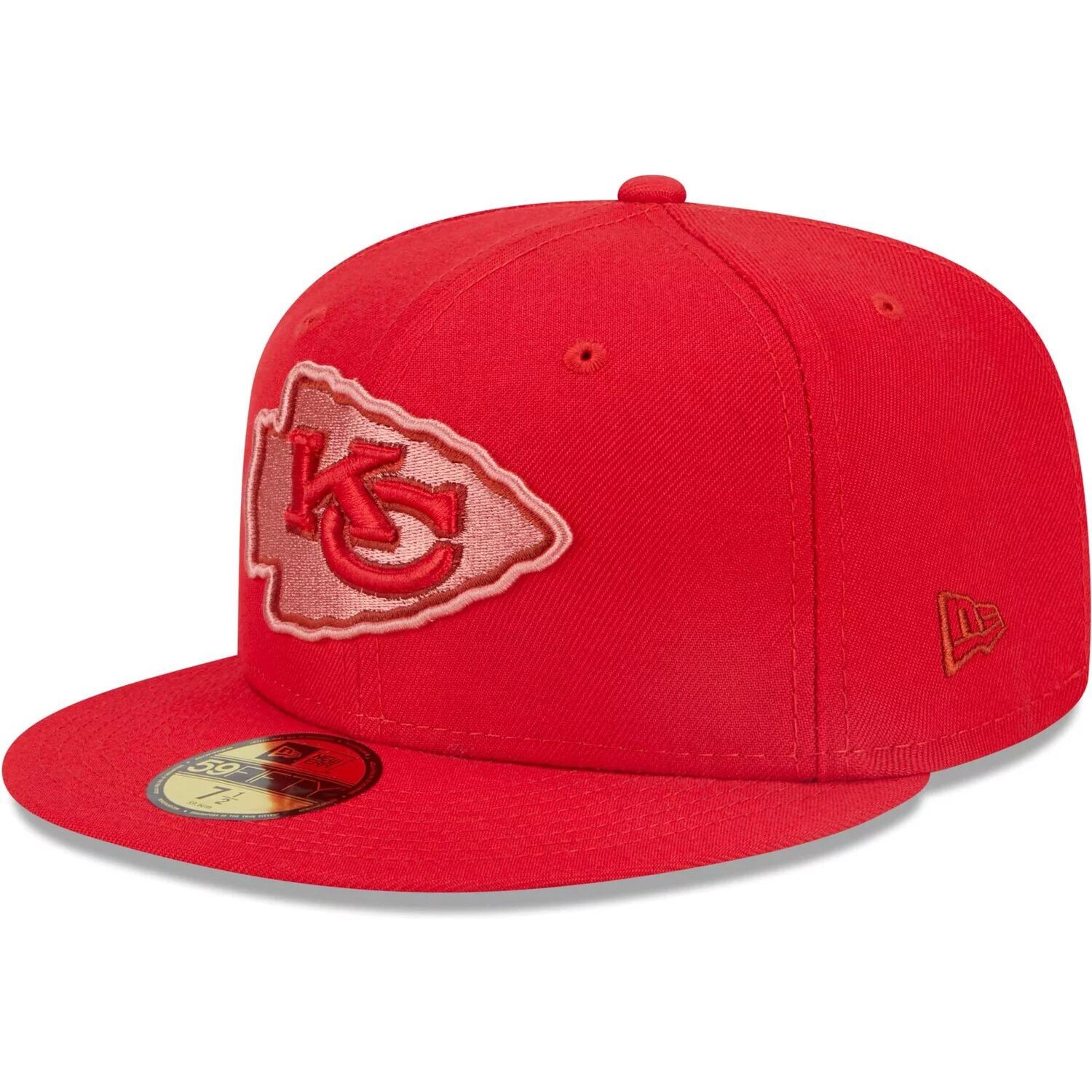 

Мужская облегающая шляпа New Era Red Kansas City Chiefs Monocamo 59FIFTY