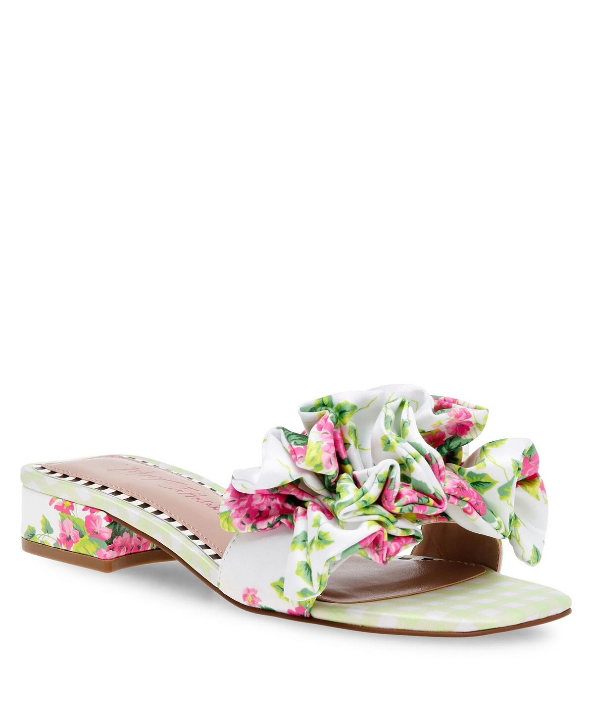 

Женские сандалии Alivia с цветочным принтом и рюшами Betsey Johnson