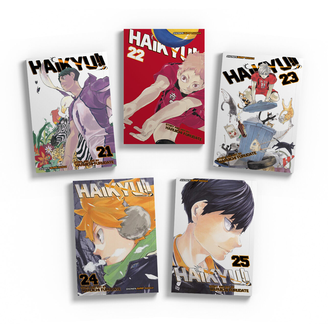 

Манга Haikyu!! Manga (21-25) Bundle