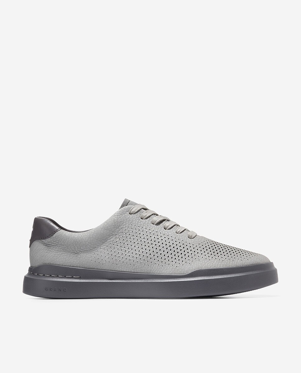 

Мужские кроссовки из перфорированной кожи на шнуровке Cole Haan, серый