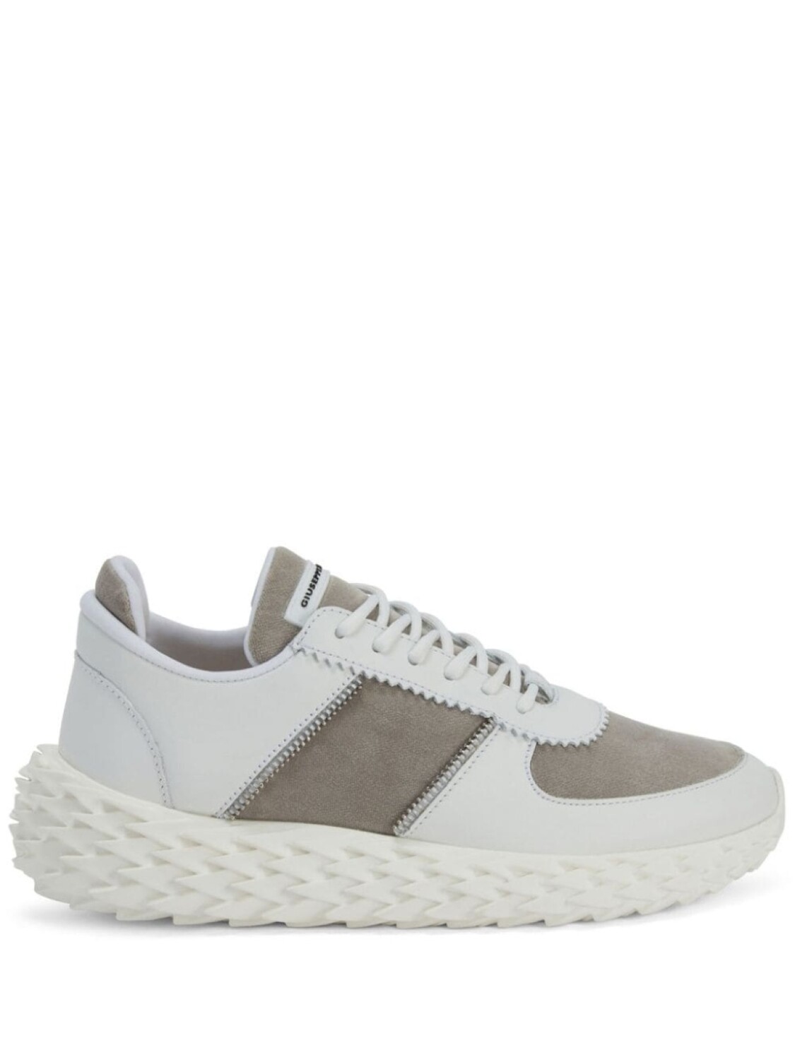 

Кроссовки Giuseppe Zanotti Urchin With Inserts, белый/серый