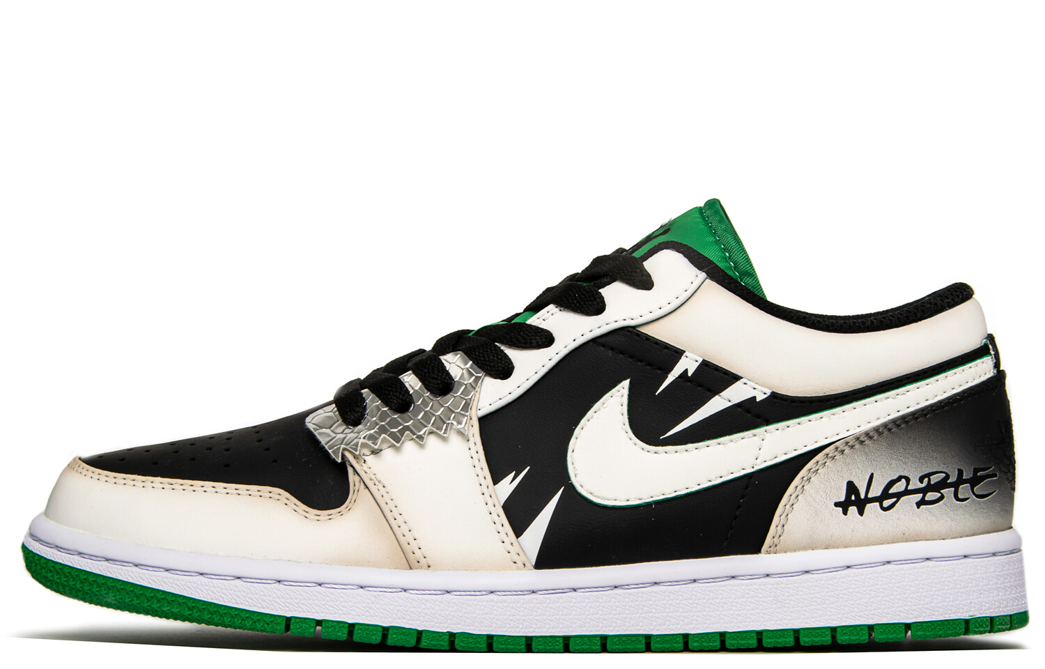 

Баскетбольные кроссовки Air 1 Vintage Men Low-top Black/green/бежевый Jordan
