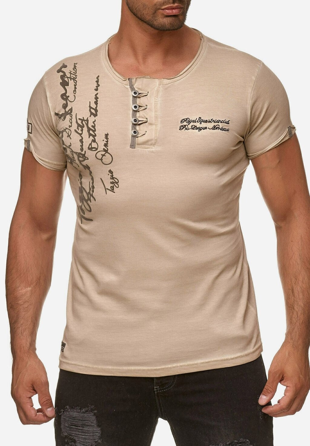 

Футболка с принтом Tazzio, цвет beige