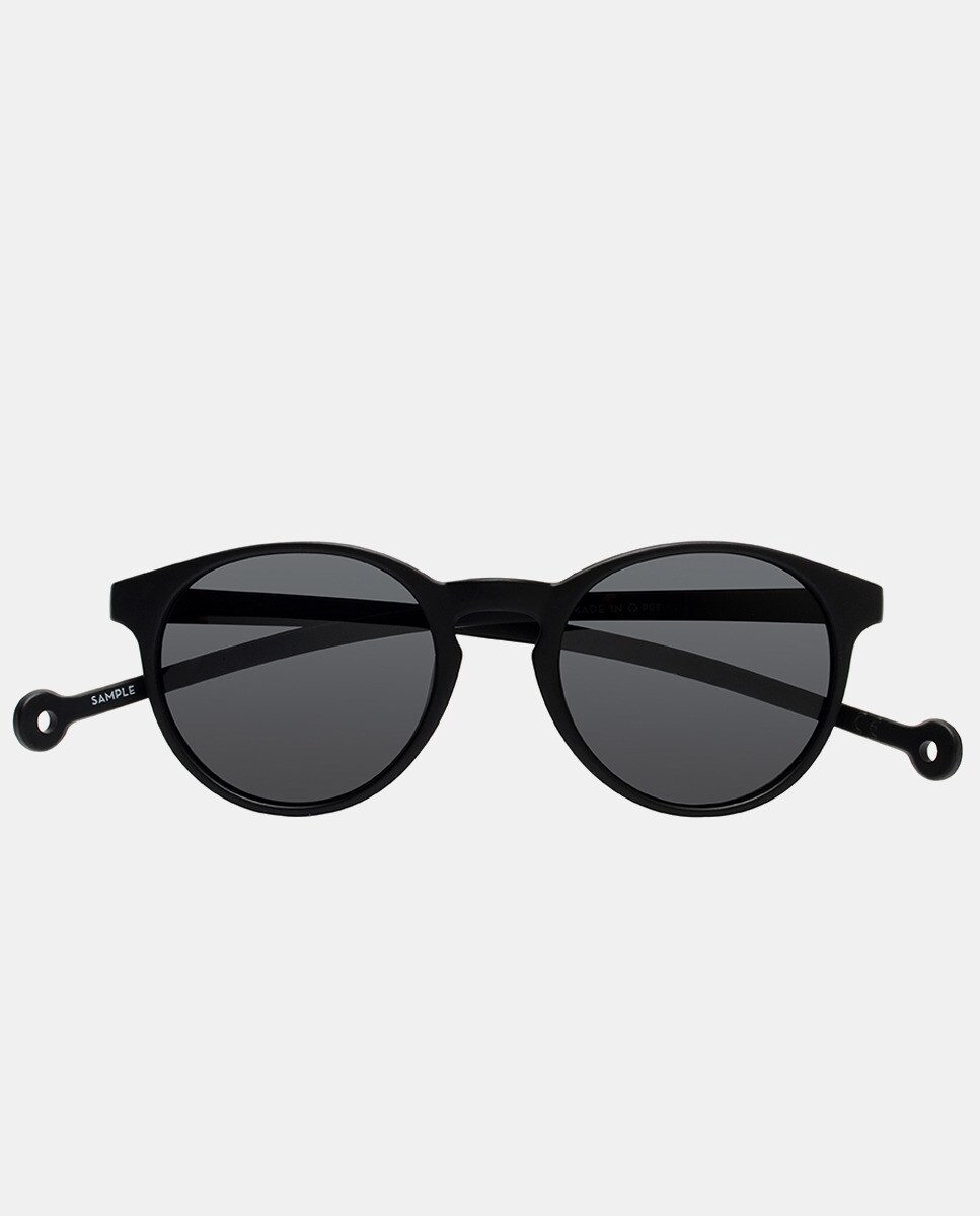 Круглые черные солнцезащитные очки из переработанных материалов Parafina, черный набор цветов из бумаги prima marketing isla 80шт