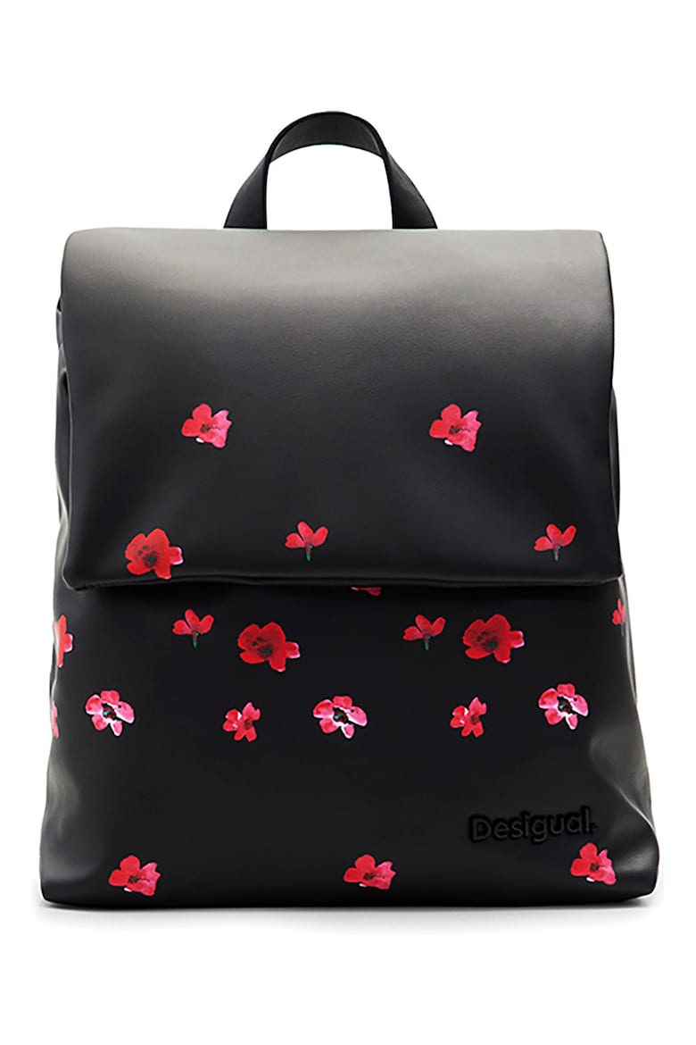 Рюкзак из экокожи с цветочным принтом Desigual, красный
