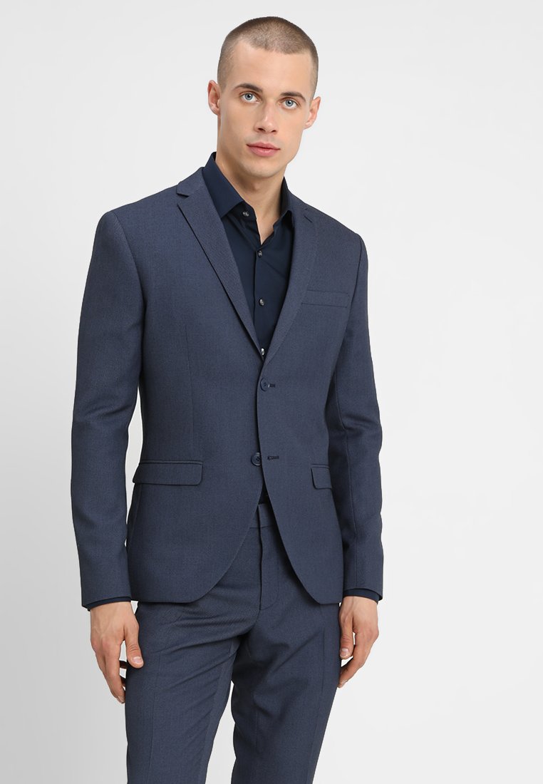 Костюм FASHION STRUCTURE SUIT SLIM FIT Isaac Dewhirst, цвет blue