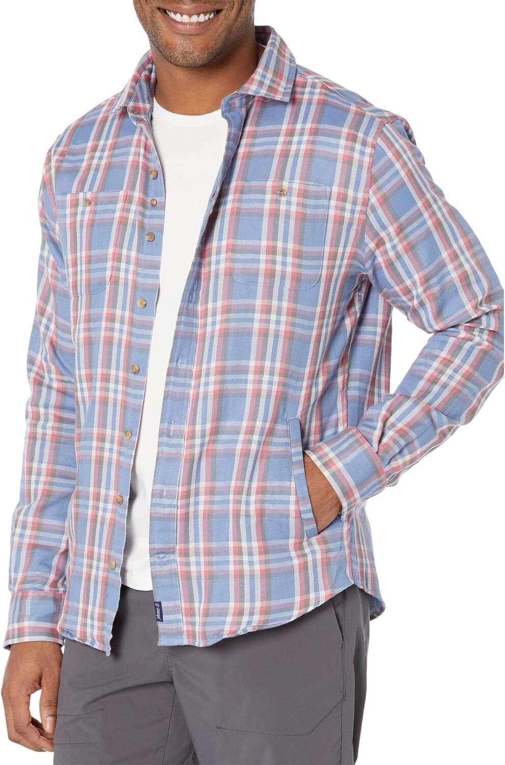 

Рубашка johnnie-O Messer Shirt Jacket, цвет Laguna Blue