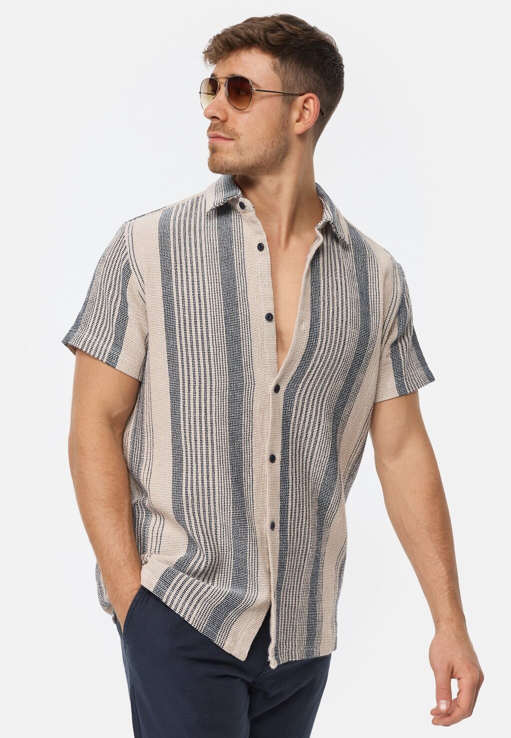 

Рубашка KURZARM OSBY INDICODE JEANS, бежевый