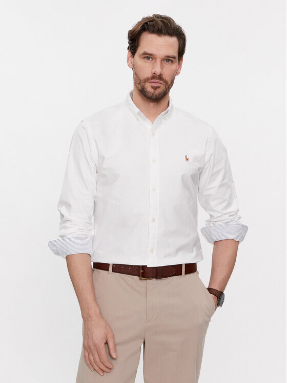 

Рубашка узкого кроя Polo Ralph Lauren, белый