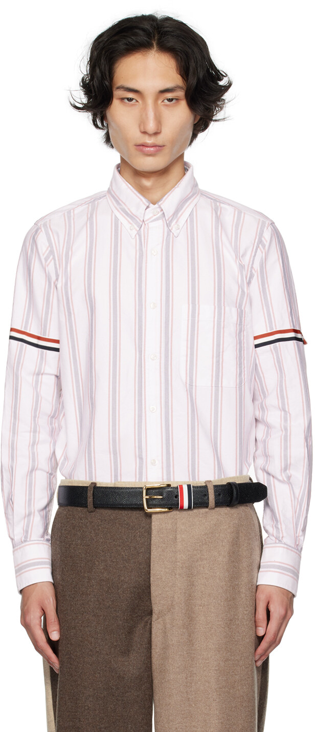 

Белая рубашка с повязкой Thom Browne