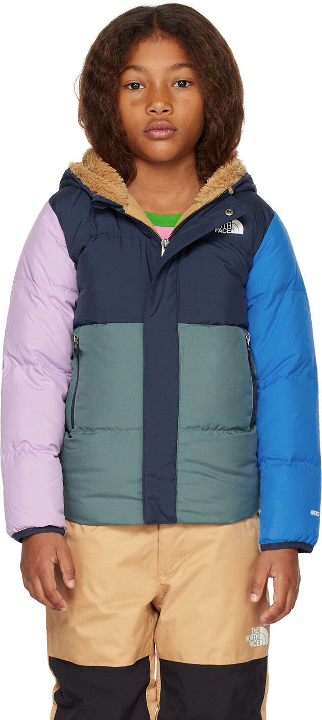 

Детский разноцветный детский пуховик с капюшоном The North Face Kids