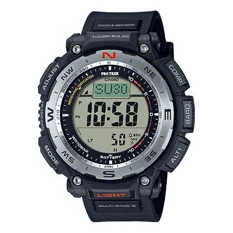 

Часы Men's CASIO PRO TREK Series Fashion Sports Waterproof Solar Powered Black Watch Mens, черный