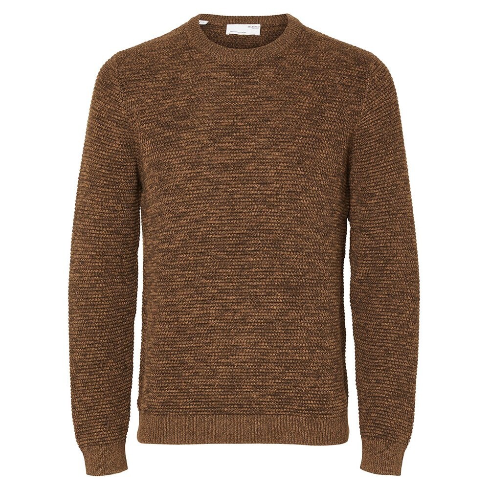 

Свитер Selected Vince Bubble Crew Neck, оранжевый