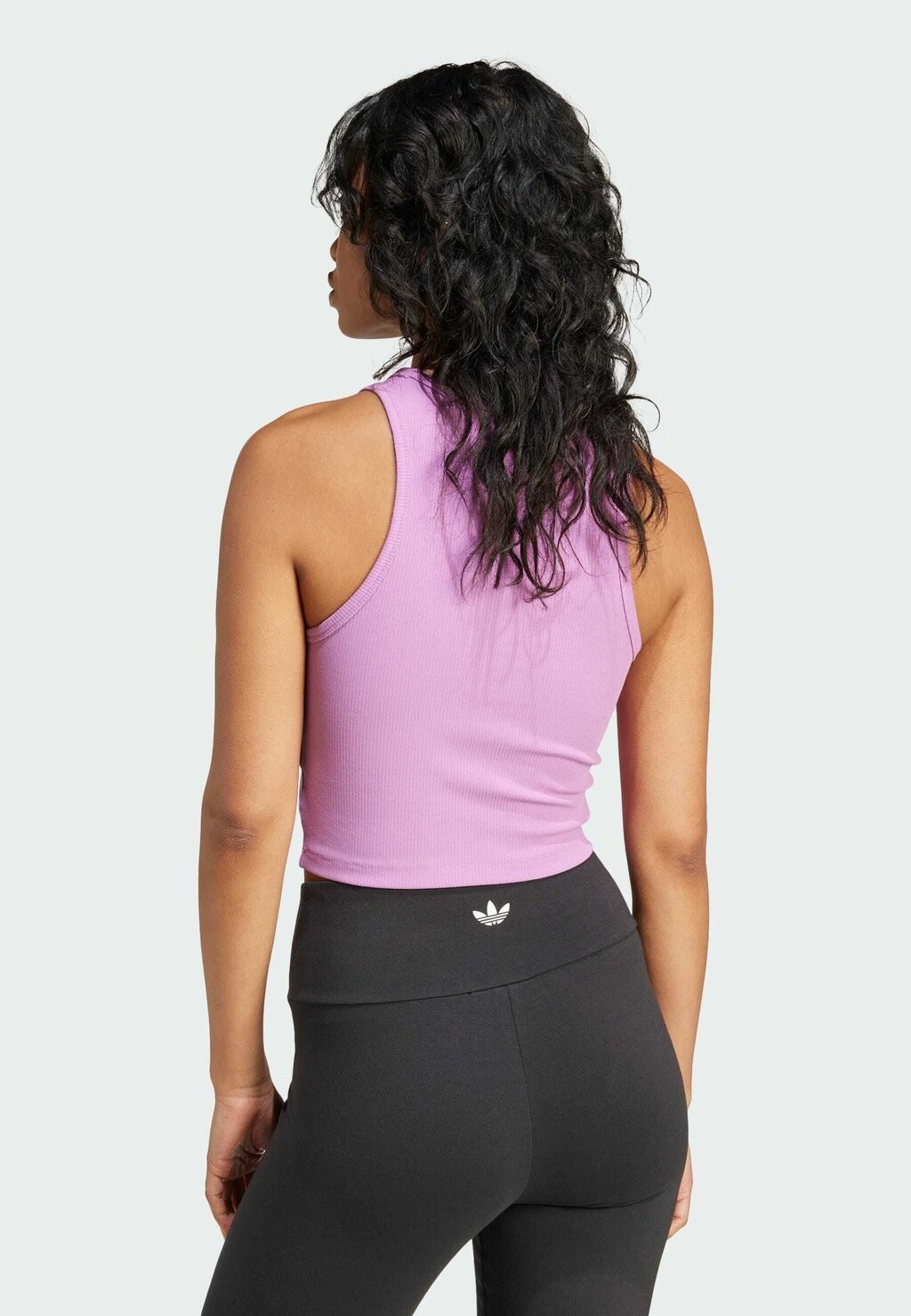

Топ ESSENTIALS RIBBED TANK adidas, фиолетовый